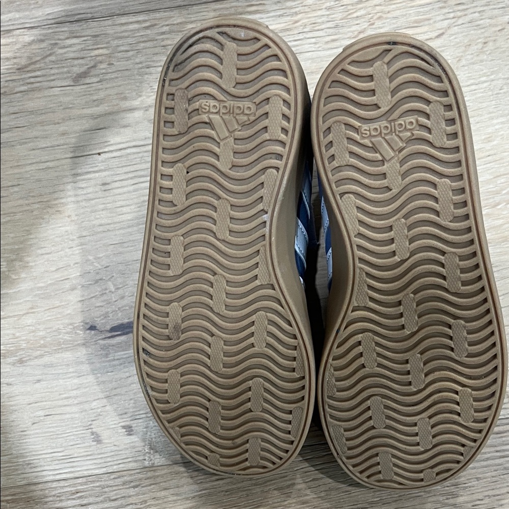 adidas Kids Navy and White Sneakers - Picture 4 of 4